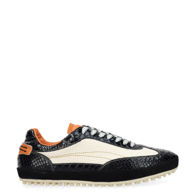 Lorenzi ST144 Camoscio Nero sneaker in black