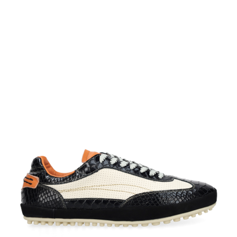 Lorenzi ST144 Camoscio Nero sneaker in black