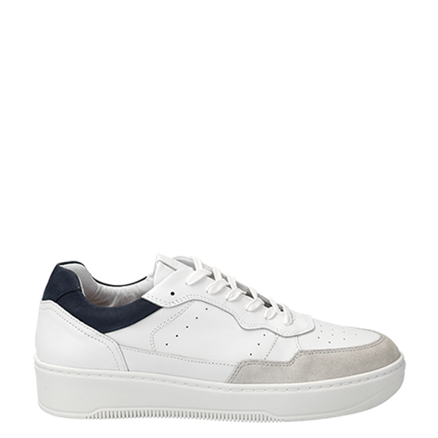 Blackstone ZG46 WHITE NAVY DREW sneaker in white