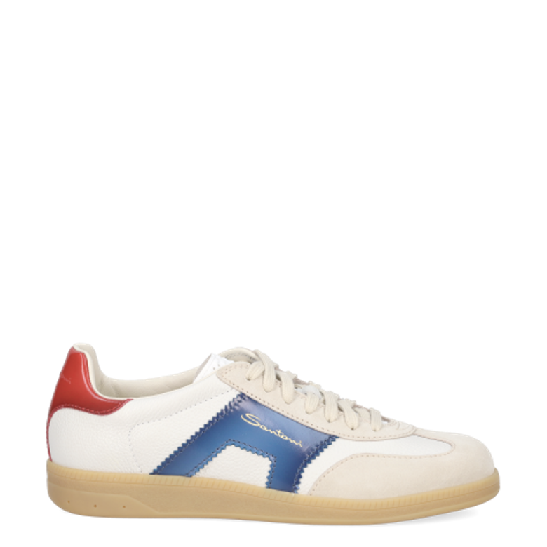 Santoni 21965 I60 sneaker in white