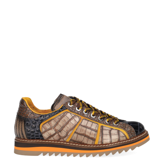 Lorenzi 17071 BUGATTI NERO Sneaker in grau