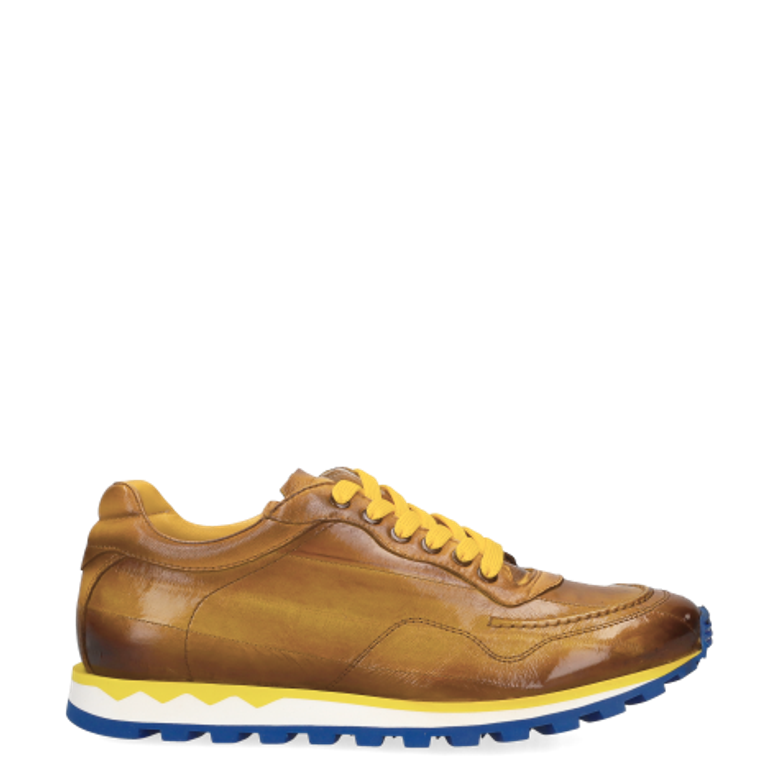 Lorenzi 15841 ANGUILLA GIALLO sneaker in brown