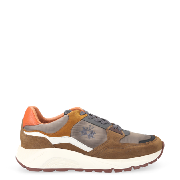 La Martina INDIPENDENCIA 1810 sneaker in brown