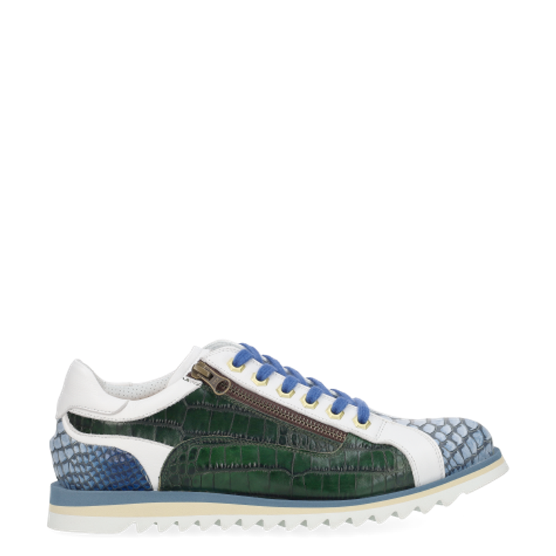 Lorenzi 9634 Fresh Cobalto sneaker in green