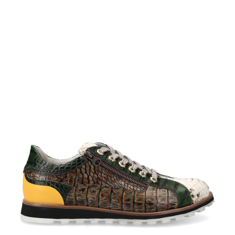 Lorenzi 9634 TROPEA LATTE VERDE Sneakers in green combined buy online