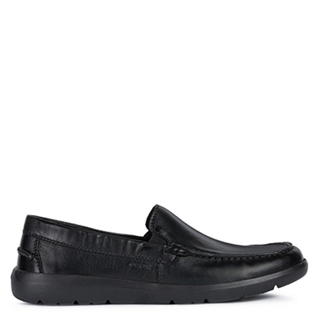 GEOX LEITAN slip-on shoe in black