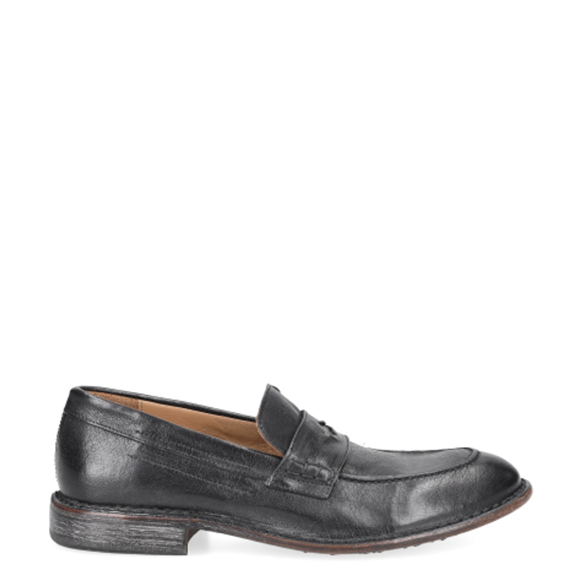 Moma Black Leather Loafers Moma 74301E-CU-NERO Black - Free delivery | Spartoo NET  main image 3