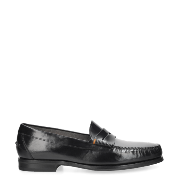 Santoni 18955 N01 slip-on shoe in black
