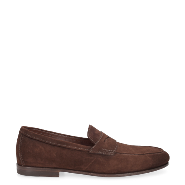 Santoni 18837 S26 slip-on shoe in brown