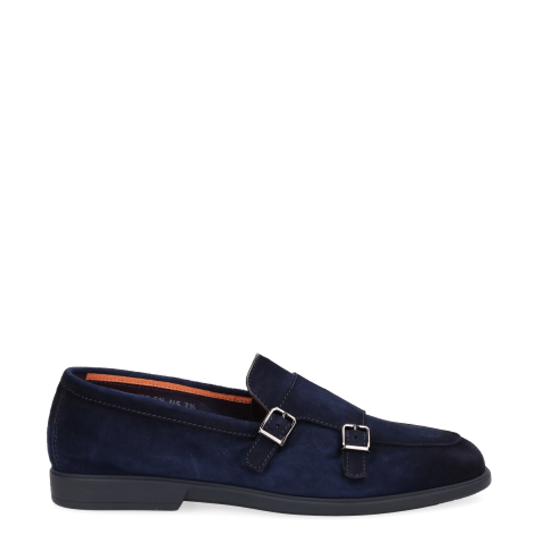 Santoni MGAR1900600TSEAAU60 slip-on shoe in blue