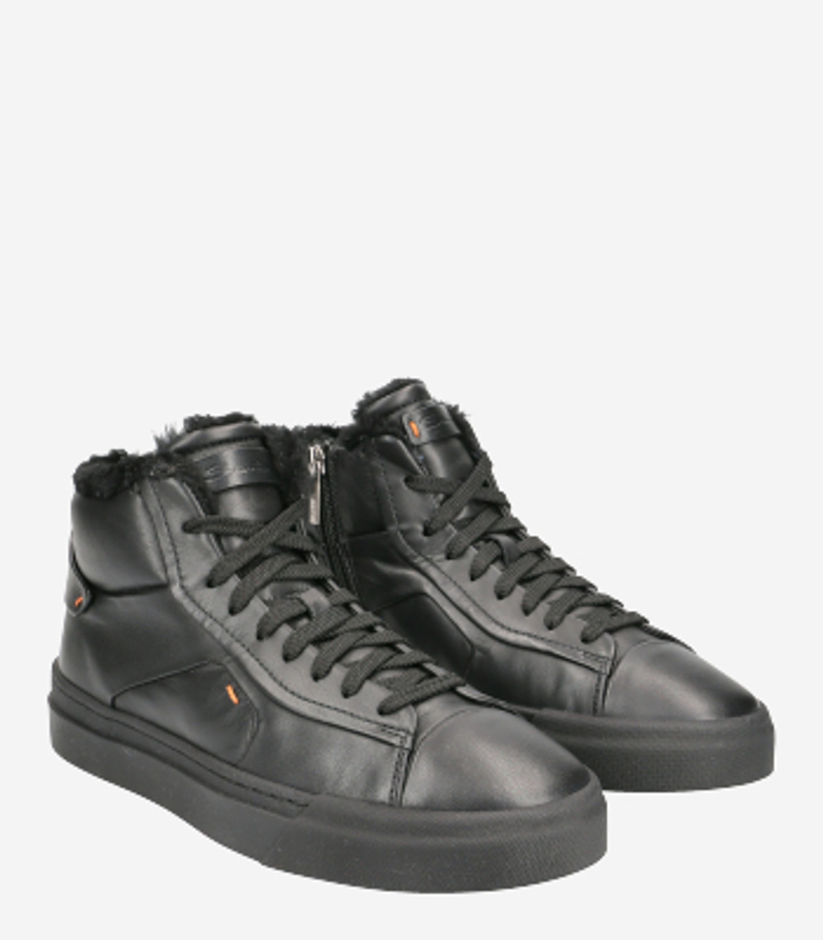 Santoni Italy Black Textured Leather Chukka Boots Men’s 11 D Handmade Italy Santoni Men main image 2