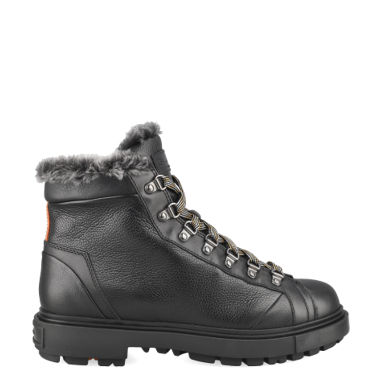 Santoni 18190 N01 Warm Lining in Black