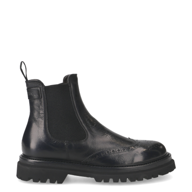 La Martina LONDON CHELSEA BROGUE ankle boots in black