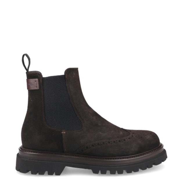 La Martina LONDON CHELSEA BROGUE ankle boots in brown