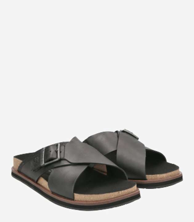 Timberland Amalfi Vibes Cross Slide sandals in black
