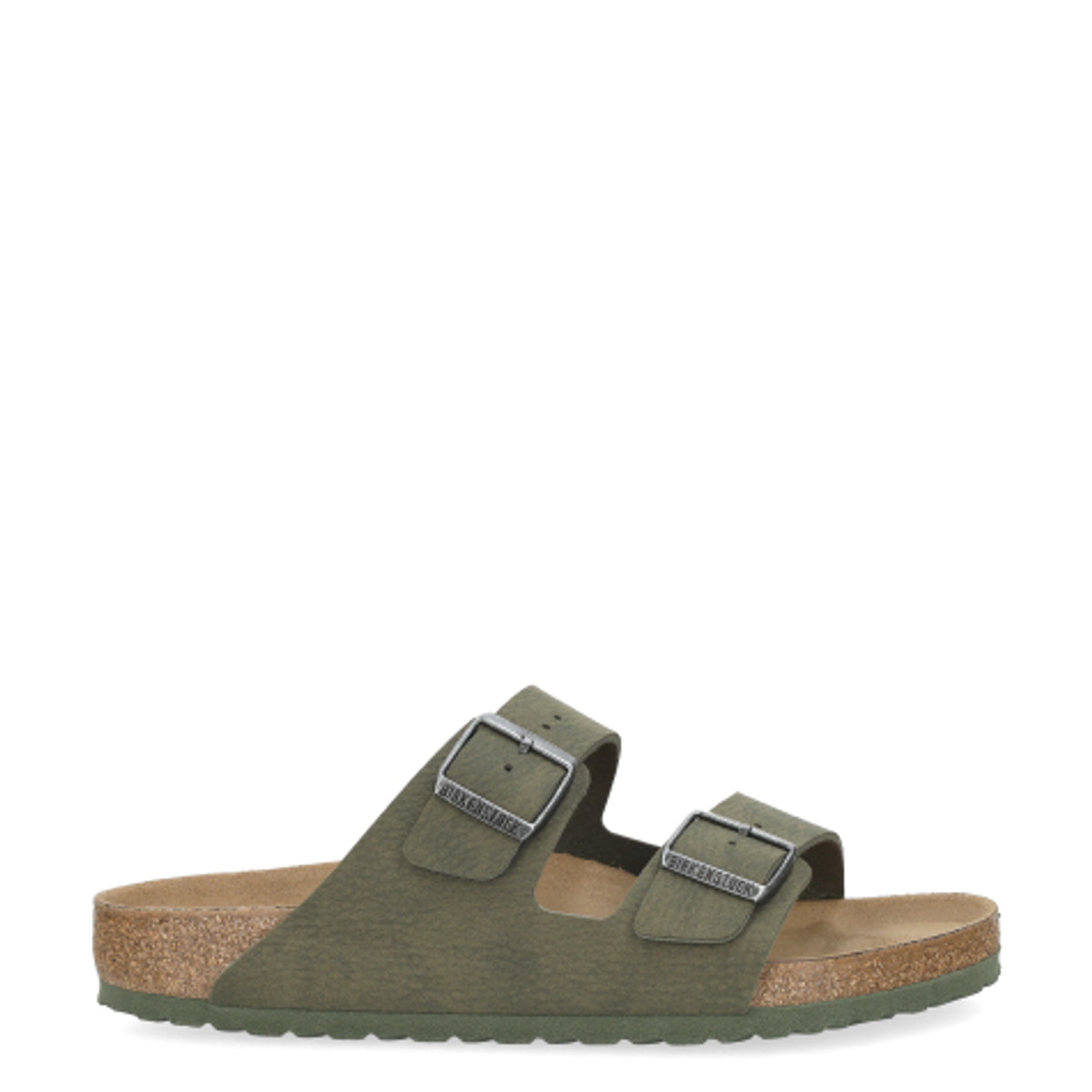 1024550 Birkenstock 1024550 ARIZONA VEGAN SYNTHETICS Sandaletts in grün, dunkel ...