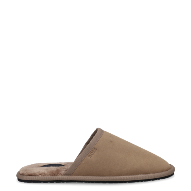 Boss Home_Slip slippers in brown