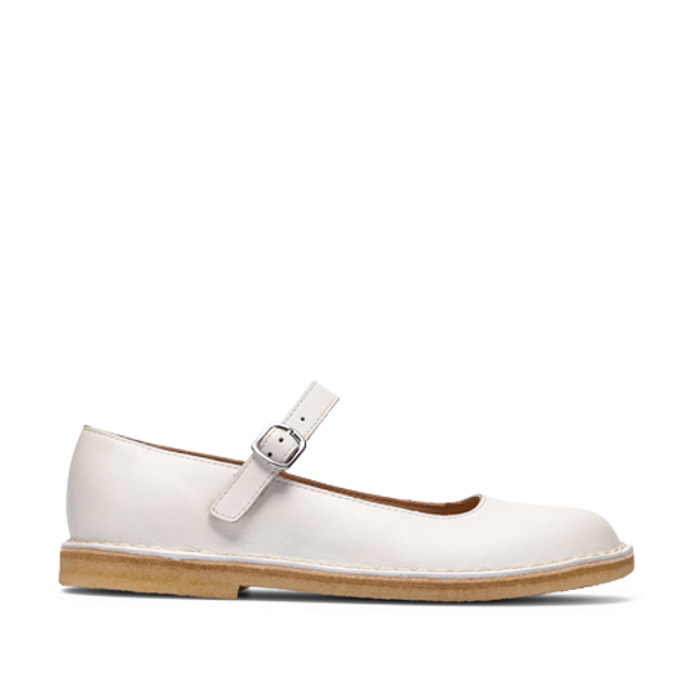 Clarks Desert Jane 26187453 4 Ballerina in white