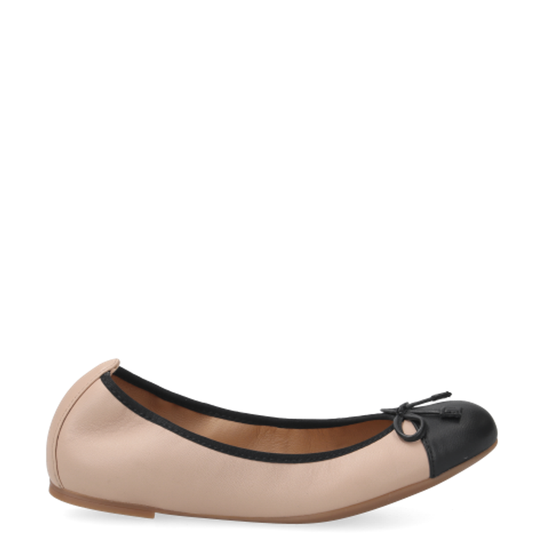 Unisa AUTO_24_NS SKIN/BLK ballerina in beige