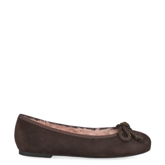 Pretty Ballerinas 45.555 ANGELIS NUGAT Warmfutter in braun