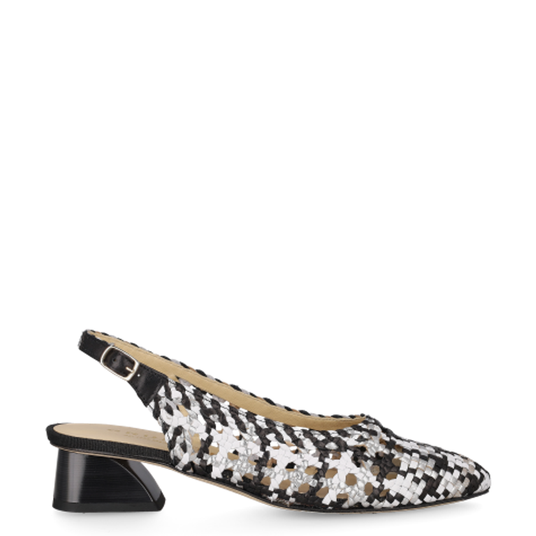 Brunate 32376 nero Peeptoes & Slingpumps in schwarz