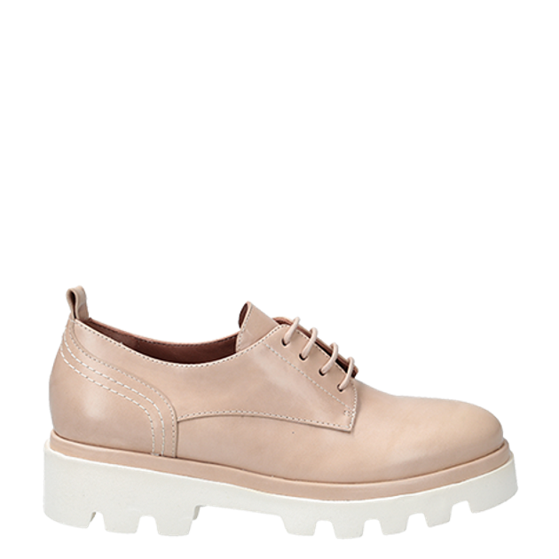 Homers 20521 CREME lace-up shoes in beige