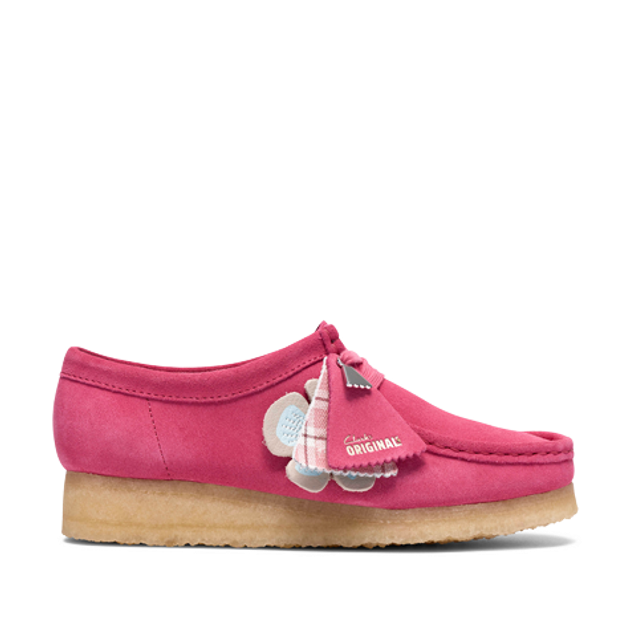 Clarks Wallabee 26186511 4 lace-up shoes in rose