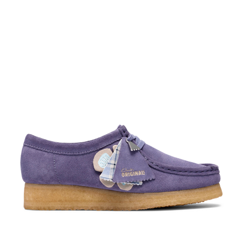 Clarks Wallabee 26186542 4 lace-up shoes in purple