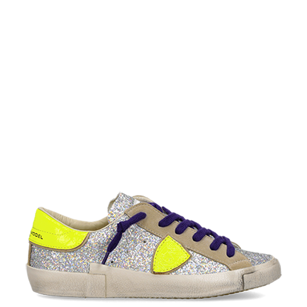 Philippe Model PRSX LOW sneaker in silver