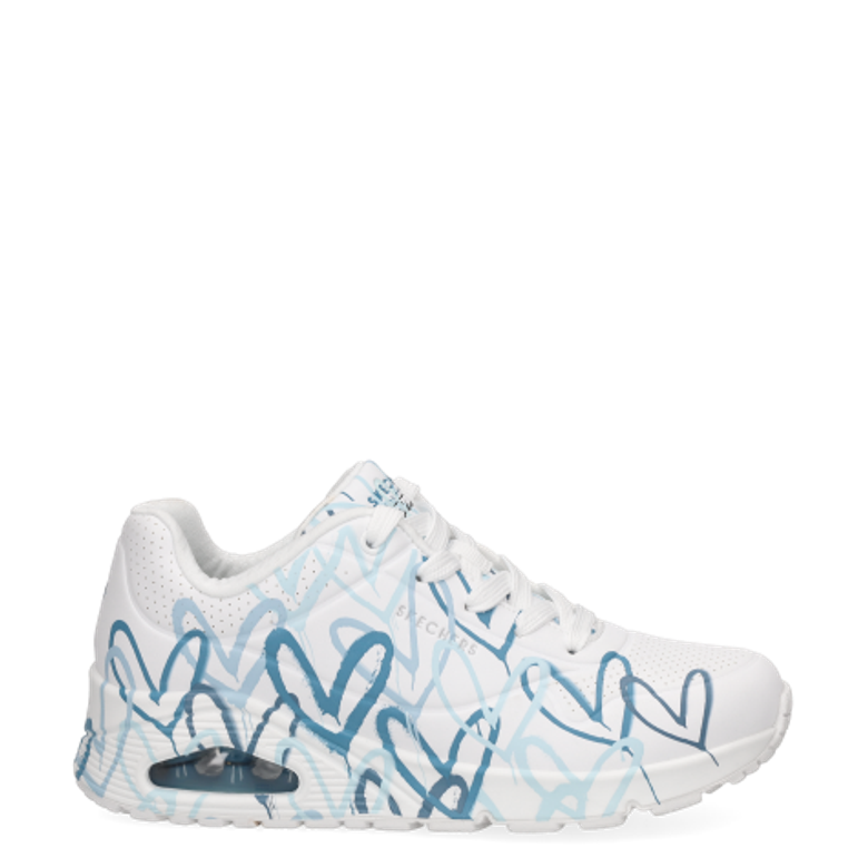 Skechers UNO SPREAD THE LOVE sneaker in white