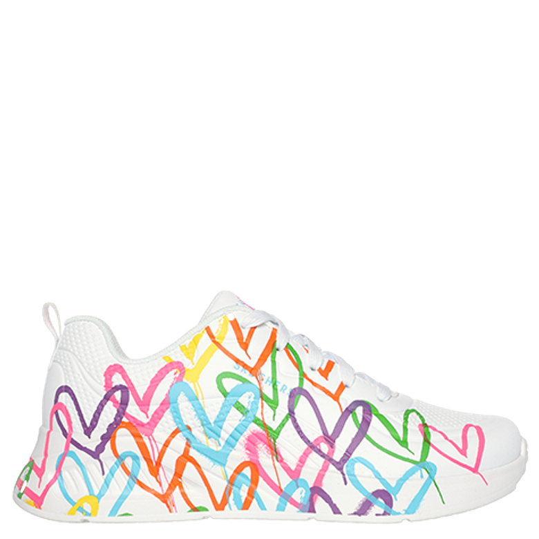 Skechers UNO LITE HEART HEARTS sneaker in white