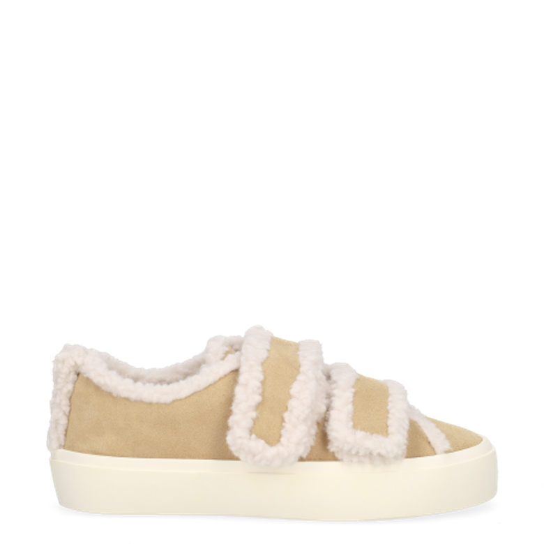 INUIKII 1001.001.0231.250 SHEARLING LOW VELCRO sneaker in brown