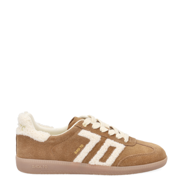 BACK 70 108001-000956 CLOUD 601 Beige / Tabacco sneaker in brown