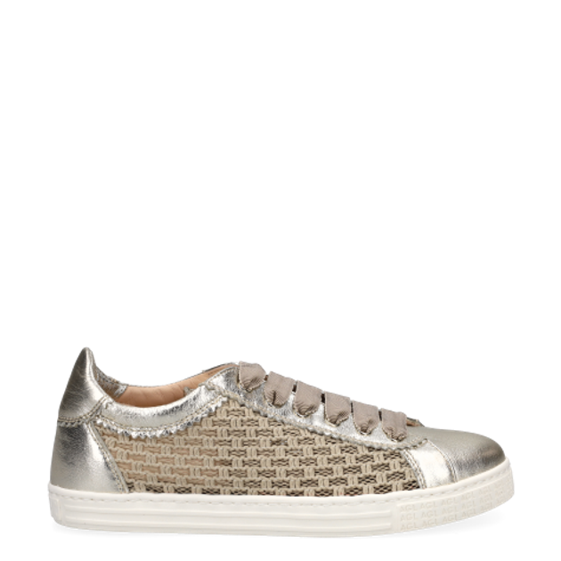 AGL SADE PLOTS sneaker in metallic