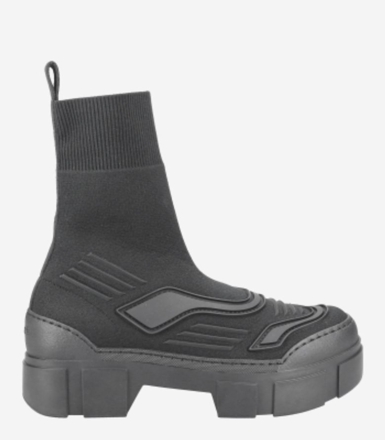 Linea Marche KNIT boots in black