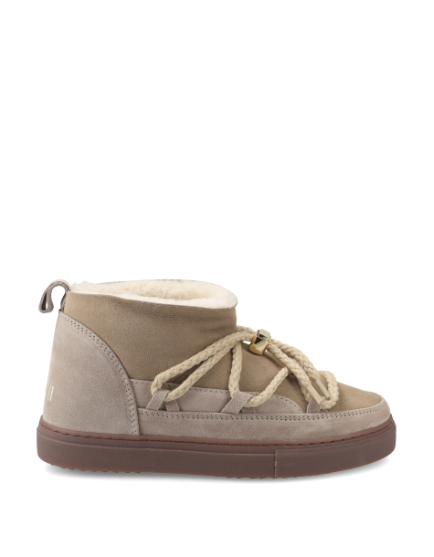 INUIKII クラシック ウェッジ スエード レザー スノー ブーツ Classic Wedge suede and leather snow boots in black