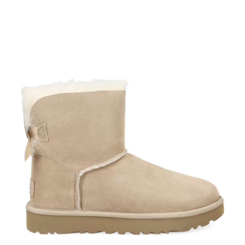 UGG MINI BAILEY BOW II warm lining in beige