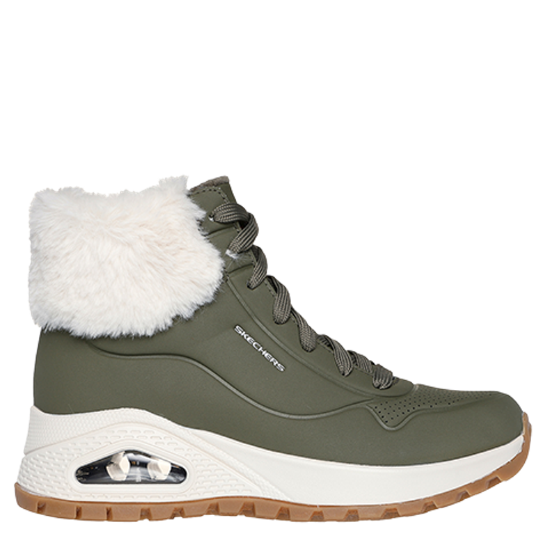 Skechers UNO RUGGED - FALL AIR warm lining in green