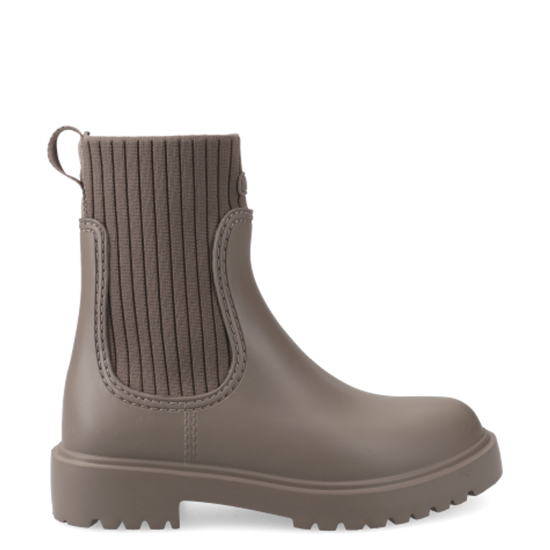 Unisa FAYNAR_RIB TOPO ankle boots in beige