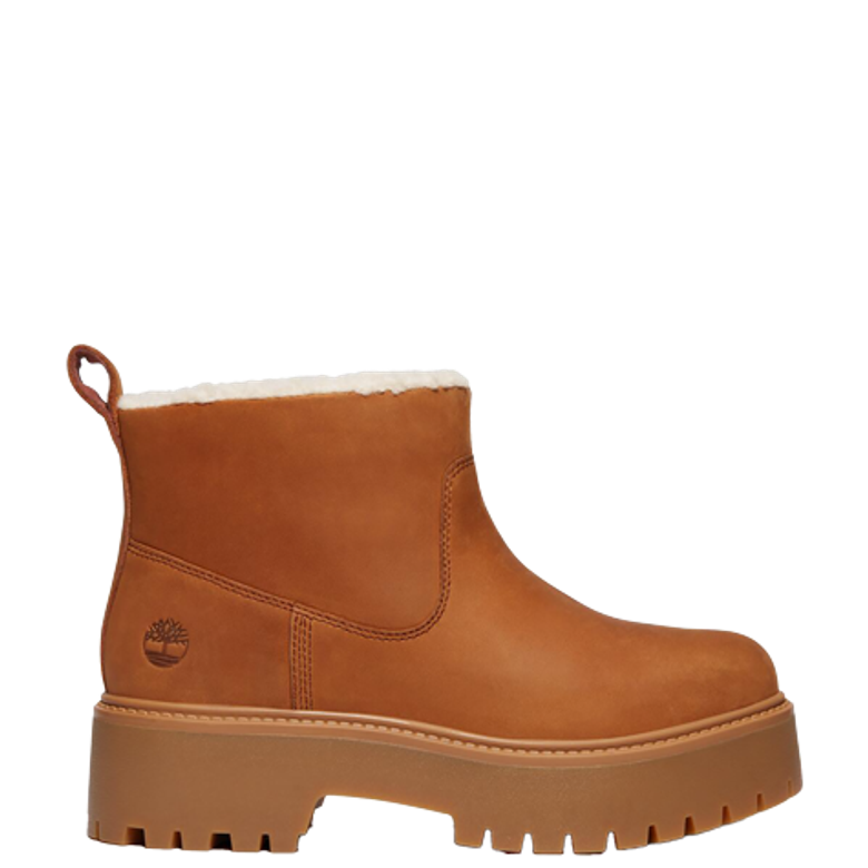 Timberland A283G STONE STREET MID WARM LINED BOOT warm lining in brown