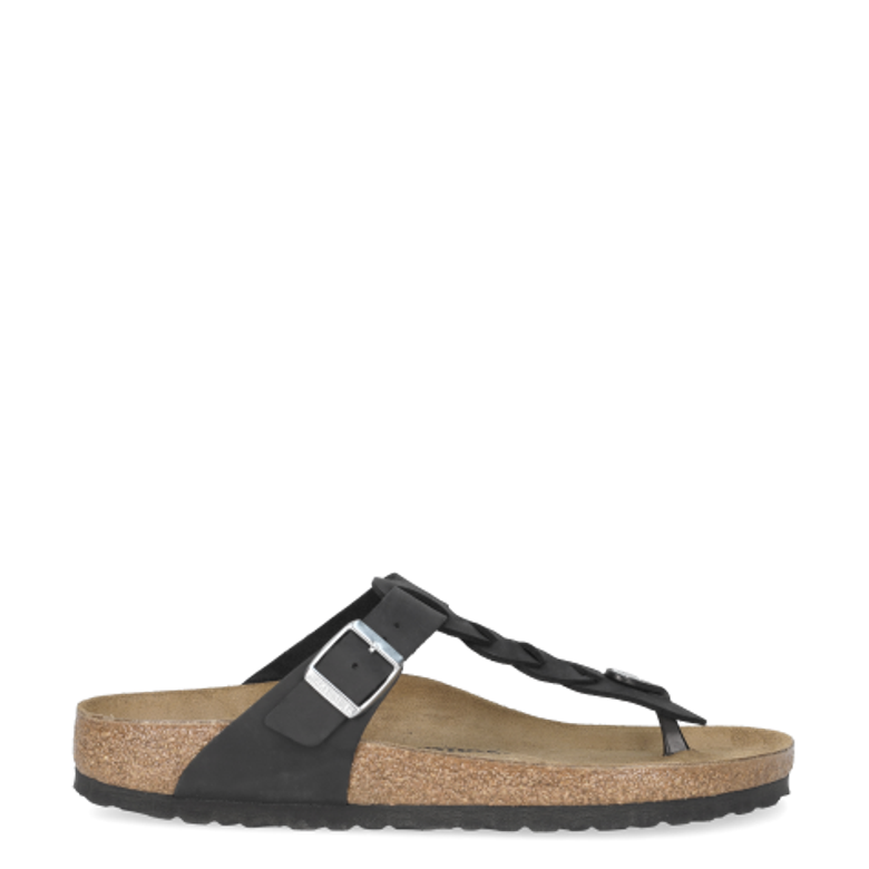 Birkenstock 1021360 GIZEH WAXY LEATHER sandals in black