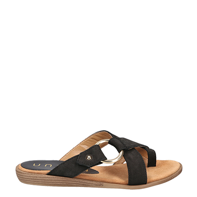 Unisa ADRIEL_BLU BLACK sandals in black