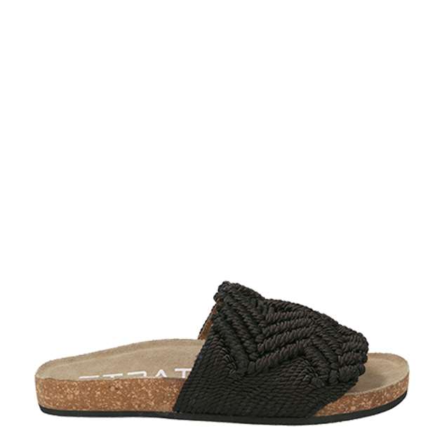 Strategia F18 BLACK sandals in black