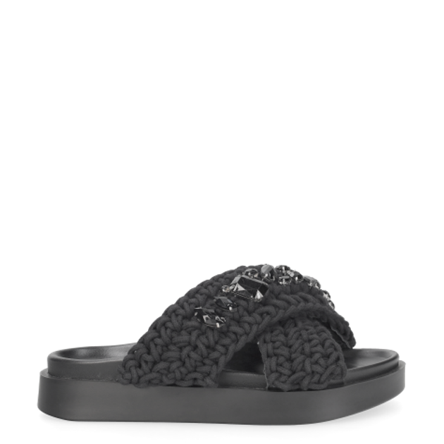 INUIKII 1004.003.0073.000 WOVEN STONES sandals in black