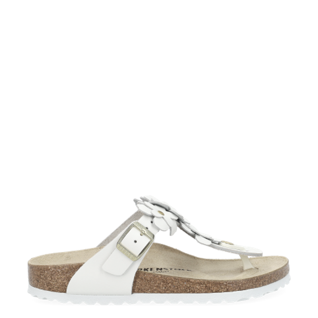 Birkenstock 1026735 GIZEH FLOWER sandals in white