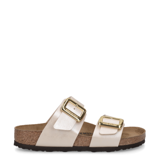 Birkenstock 1029463 SYDNEY CUSHION BUCKLE BIRKO-FLOR sandals in white