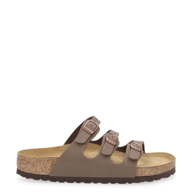 Birkenstock 53881 FLORIDA SOFT FOOTBED BIRKO-FLOR BIRKIBUC sandals in brown