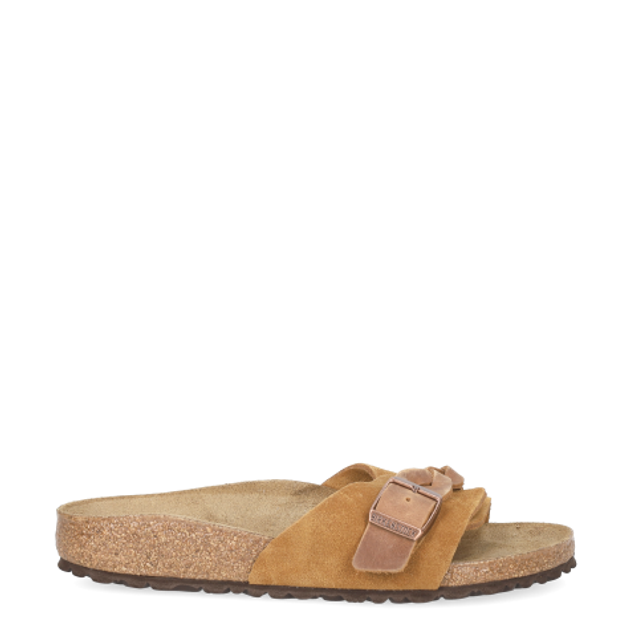 Birkenstock 1026742 OITA BRAIDED SUEDE sandals in brown