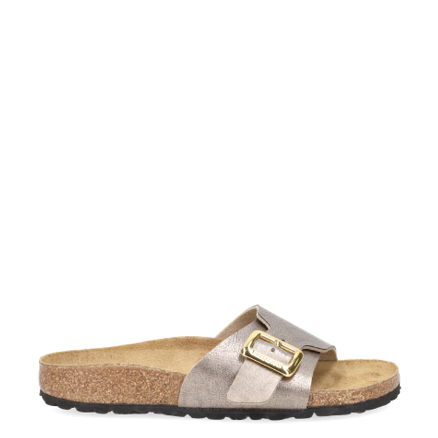 Birkenstock 1029416 CATALINA CUSHION BUCKLE BIRKO-FLOR sandals in beige