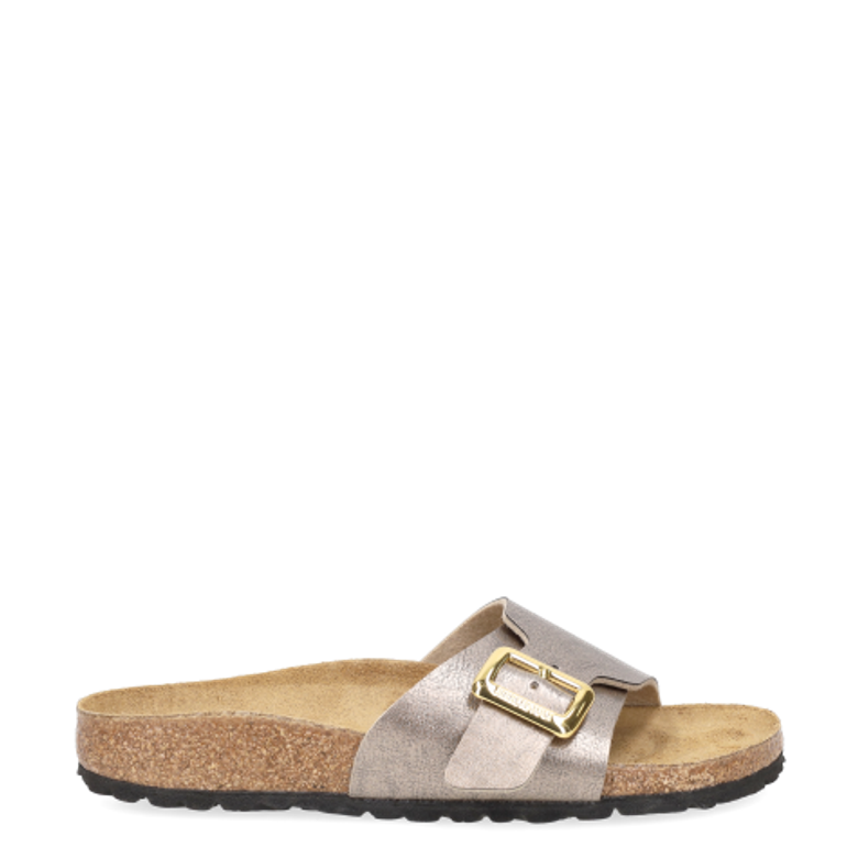 Birkenstock 1029416 CATALINA CUSHION BUCKLE BIRKO-FLOR sandals in beige